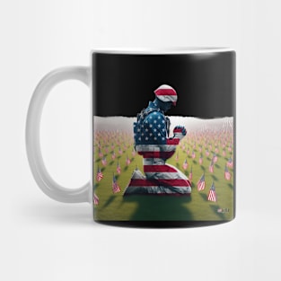 American Military Soldier Praying by focusln Mug